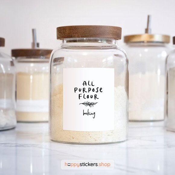 36 Labels • Poppit Minimalist Pantry for Kitchen Storage • Organization Labels - Picture 6 of 17